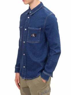 CK JEANS Camicia jeans manica lunga regular fit