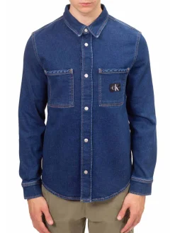 CK JEANS Camicia jeans manica lunga regular fit