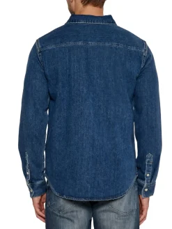 CK JEANS Camicia jeans manica lunga regular fit
