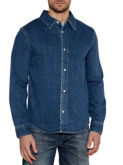 CK JEANS Camicia jeans manica lunga regular fit