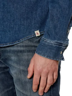 CK JEANS Camicia jeans manica lunga regular fit