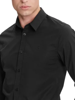 CK JEANS Camicia manica lunga slim fit stretch