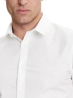 CK JEANS Camicia manica lunga slim fit stretch