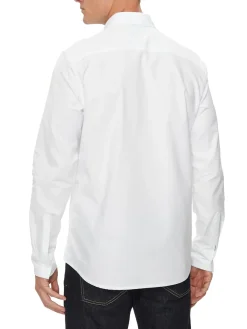 CK JEANS Camicia manica lunga in cotone slim fit