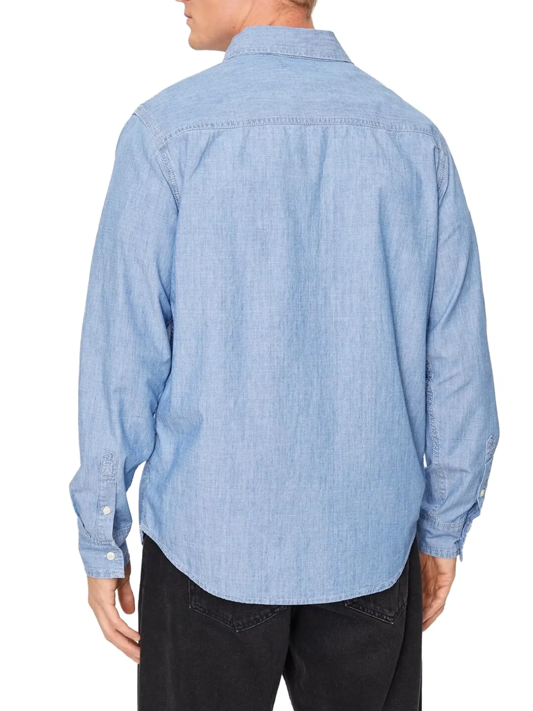 CK JEANS Camicia manica lunga in tessuto denim