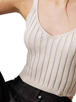 CK JEANS Canotta a bralette in cotone
