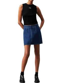 CK JEANS Canottiera a costine