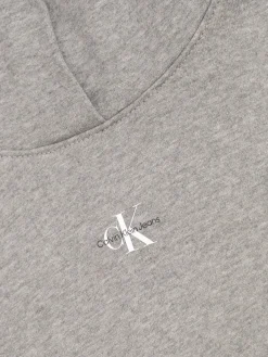 CK JEANS Felpa in cotone con cappuccio e tasca