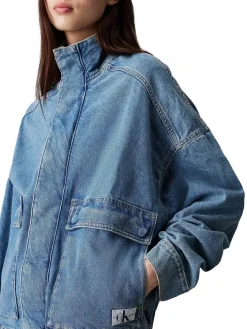 CK JEANS Giacca tessuto jeans relaxed fit