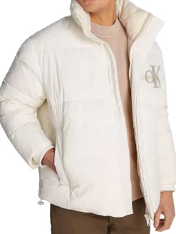 CK JEANS Giubbotto imbottito logo sherpa