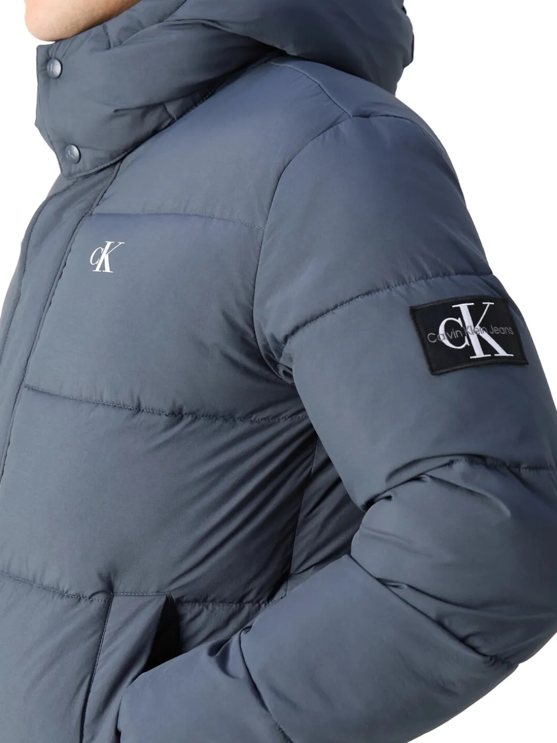 CK JEANS Giubbotto imbottito con cappuccio