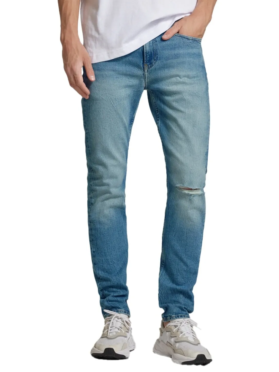 CK JEANS Jeans slim fit con strappo