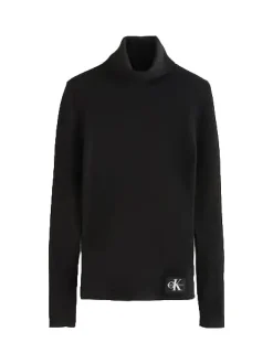 CK JEANS Maglia a collo alto, maniche lunghe