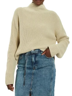 CK JEANS Maglione dolcevita cotone relaxed fit