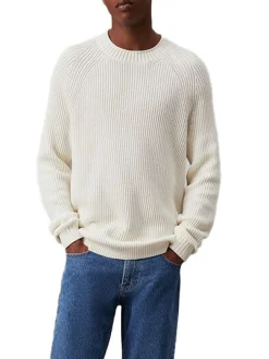 CK JEANS Maglione girocollo a coste