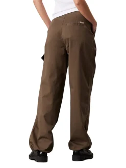 CK JEANS Pantaloni cargo brushed in cotone