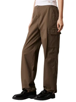 CK JEANS Pantaloni cargo brushed in cotone