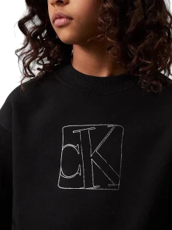 CK KIDS Felpa girocollo con stampa