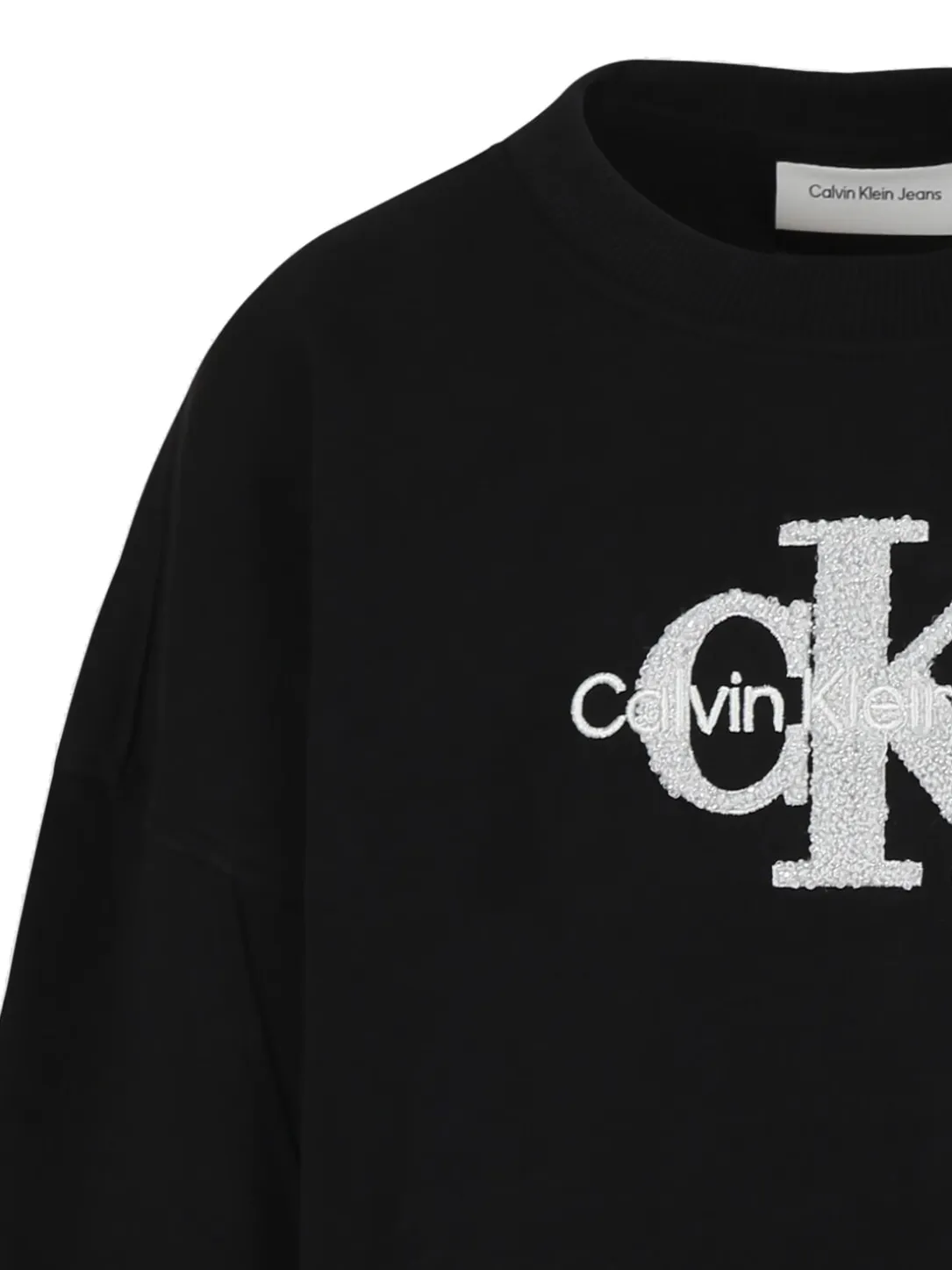 CK KIDS Felpa girocollo logo sherpa