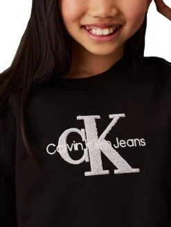 CK KIDS Felpa girocollo logo sherpa