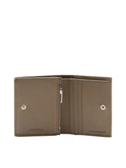 CK LEATHER Portafoglio verticale in pelle