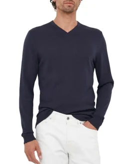 CK Maglione in lana scollo v, regular fit