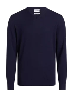 CK Maglione in lana scollo v, regular fit