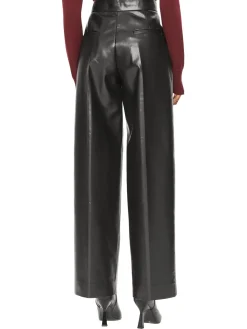 CK Pantaloni a vita alta con gamba larga