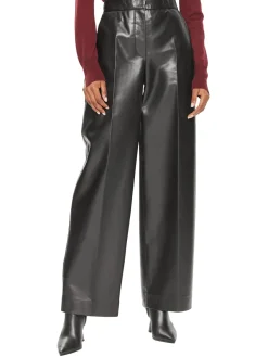 CK Pantaloni a vita alta con gamba larga