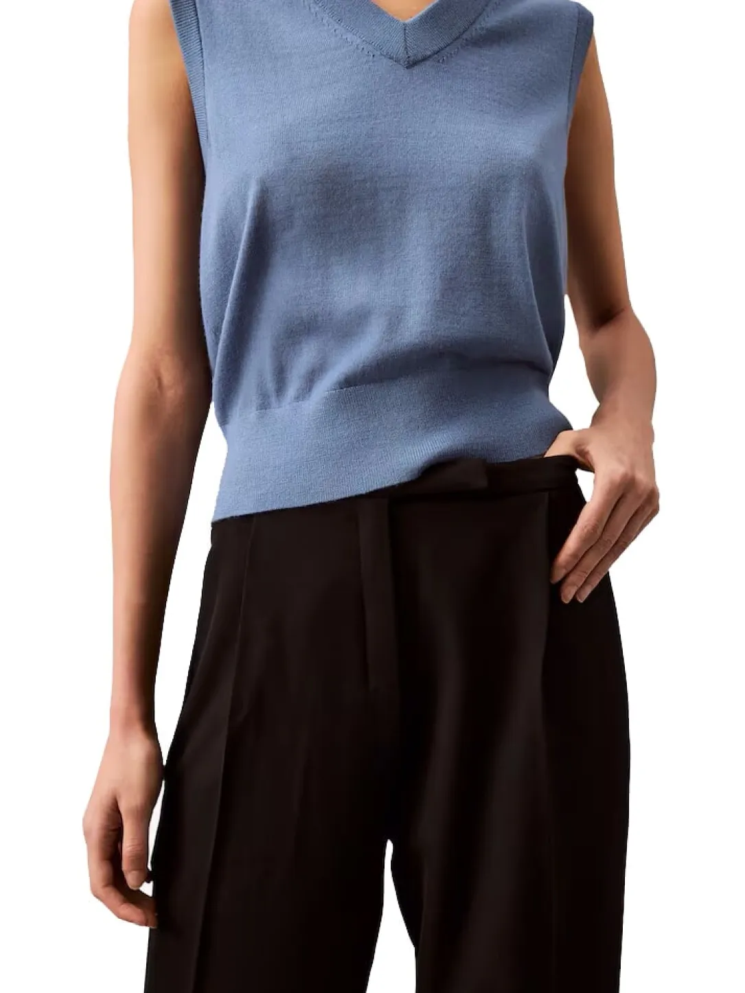 CK Pantaloni palazzo con pence