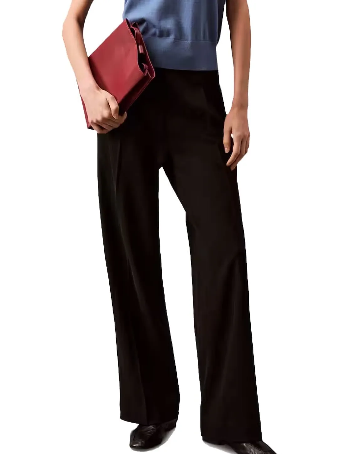 CK Pantaloni palazzo con pence
