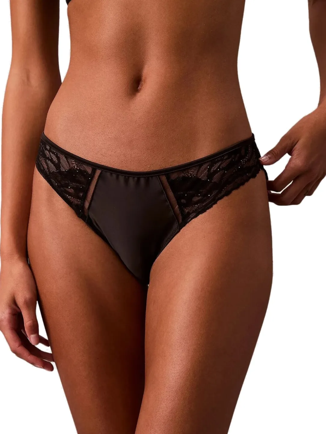 CK Slip pizzo motivo floreale