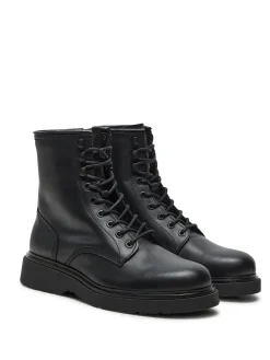 CK Stivaletti stringati in pelle