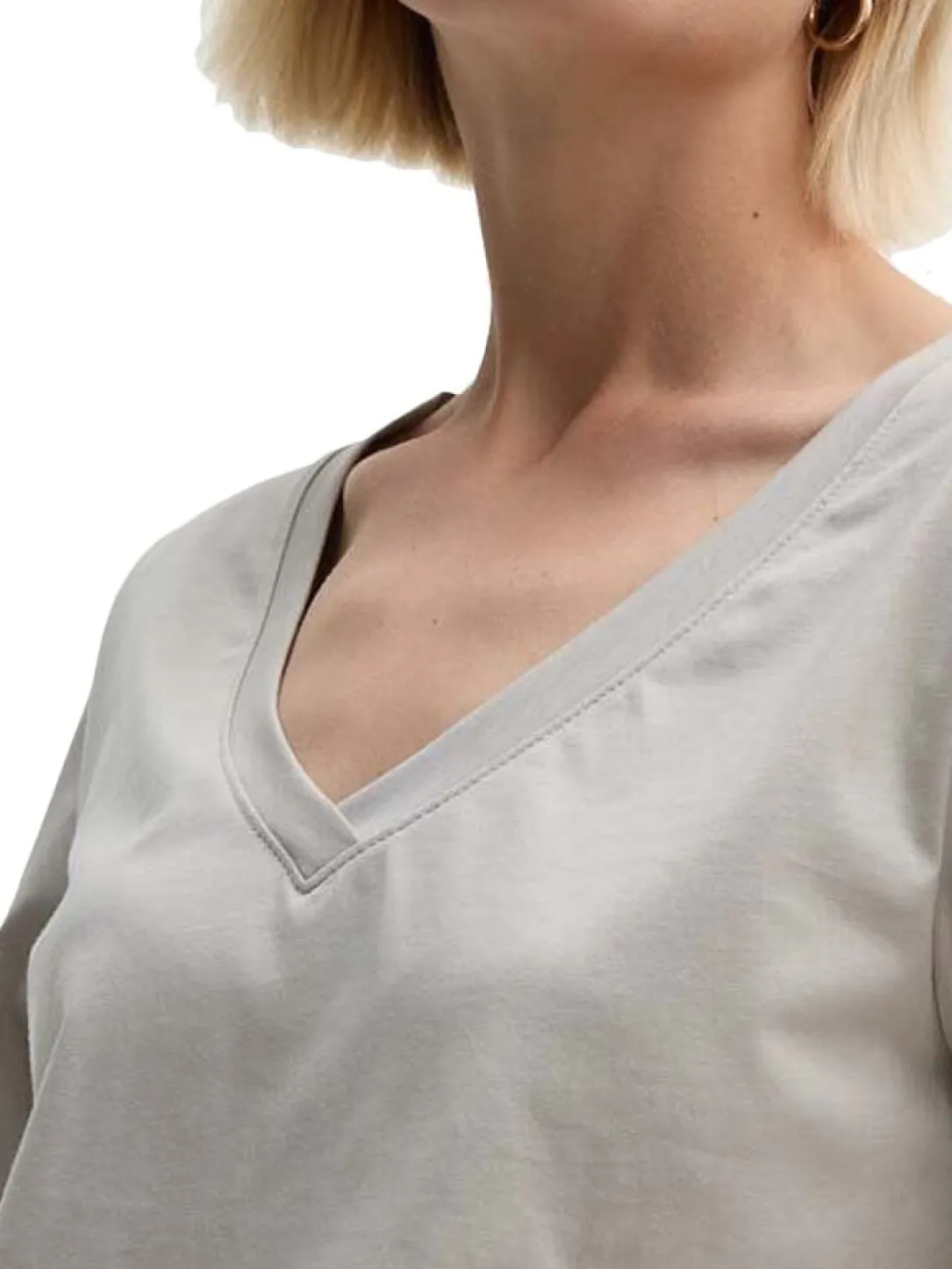 CK T-shirt a maniche corte scollo a V