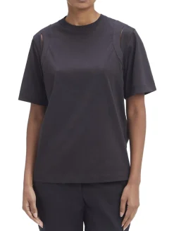 CK T-shirt cut-out a maniche corte