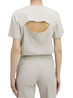 CK T-shirt manica corta cut-out schiena