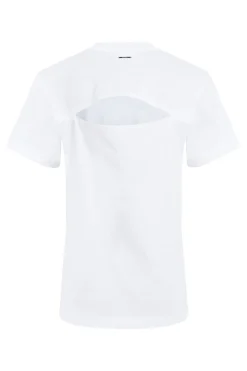 CK T-shirt manica corta cut-out schiena