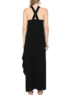 CK Vestito lungo in viscosa con nodo