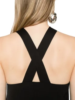 CK Vestito lungo in viscosa con nodo