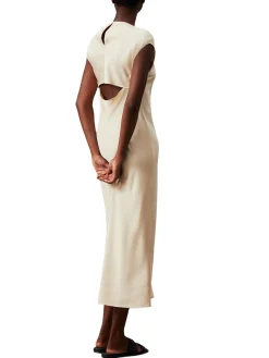 CK Vestito midi cut-out con spacchi laterali