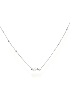 COCCOLE Collana in argento con cuoricini e sfere