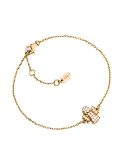 COCCOLE LUXURY Bracciale con agioletto e cristalli