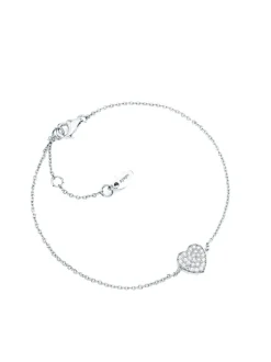 COCCOLE LUXURY Bracciale in argento cuore zirconi