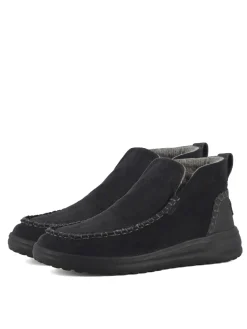 DENNY Scarpa a stivaletto in pelle suede