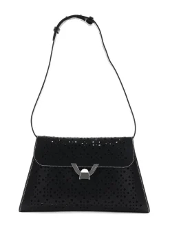 DEW COW PERFORED Borsa a spalla in pelle