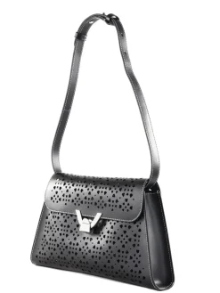 DEW COW PERFORED Borsa a spalla in pelle