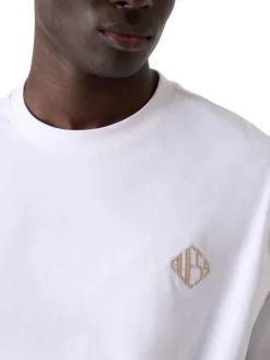 DIAMANTE LOGO T-shirt oversize a manica corta