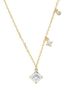 DIAMONDS Collana in argento con zirconi