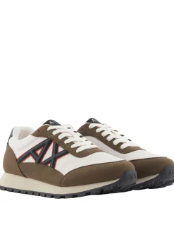 DROP MICROSUEDE Sneakers con logo a contrasto