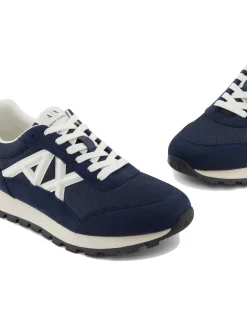 DROP MICROSUEDE Sneakers con logo a contrasto